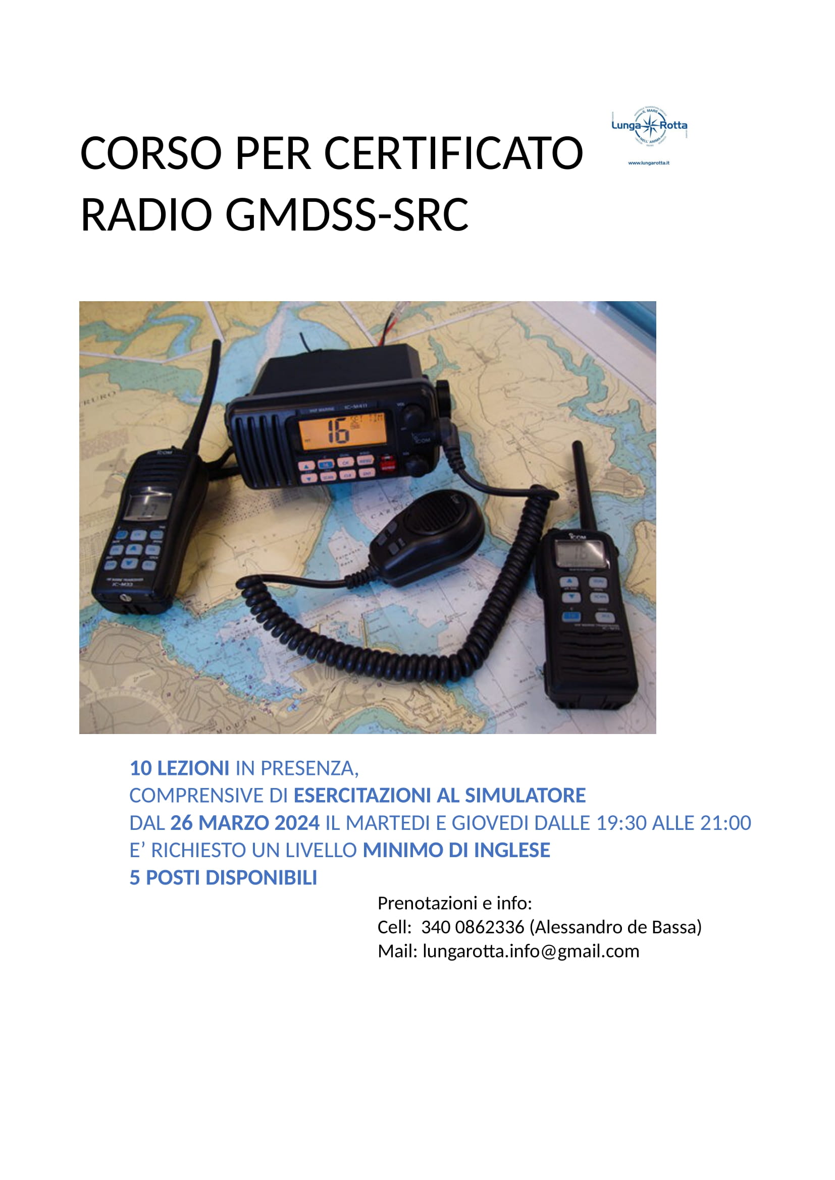 Corso per Certificato Radio GMDSS – SRC